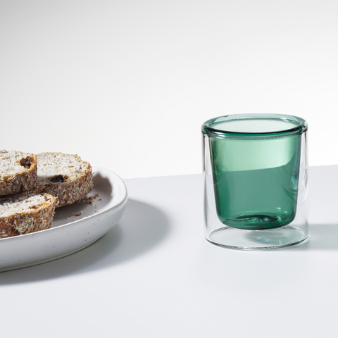 2 Piece Borosilicate Double Wall Glass Cup Set