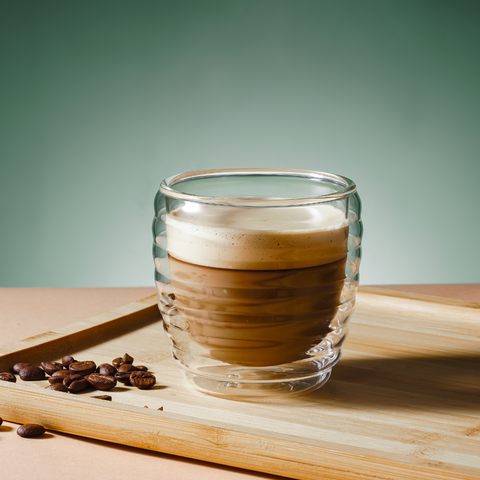 2 Piece Borosilicate Double Wall Glass Cup Set