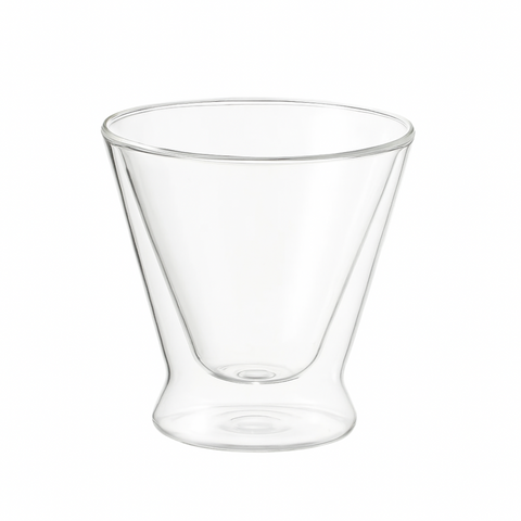 2 Piece Borosilicate Double Wall Glass Cup Set