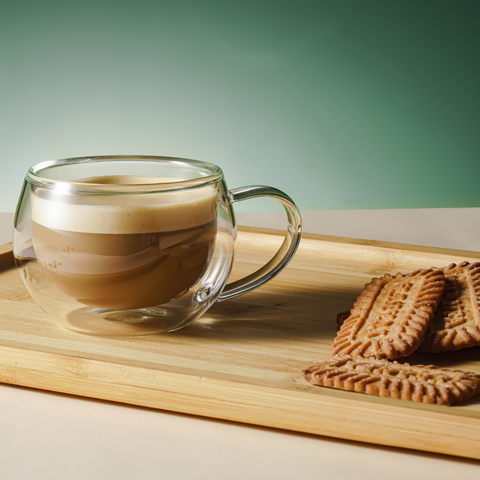 2 Piece Borosilicate Double Wall Glass Cup Set