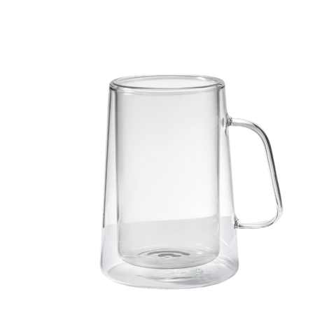 2 Piece Borosilicate Double Wall Glass Cup Set