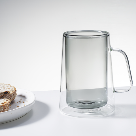 2 Piece Borosilicate Double Wall Glass Cup Set