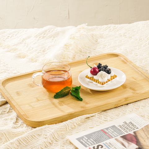 36cm Bamboo Rectangle Tray