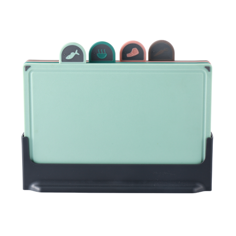 5 Piece Colour Cutting Board With Stand