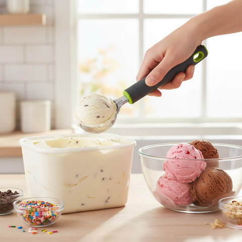 Grey Handle Ice Cream Scoop