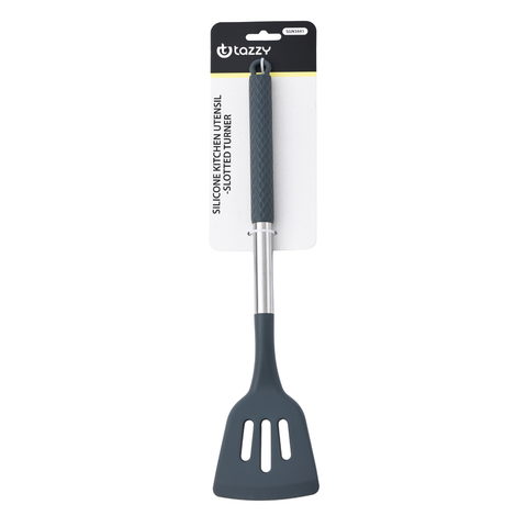 Grey Silicone Slotted Turner