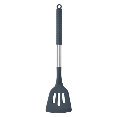 Grey Silicone Slotted Turner