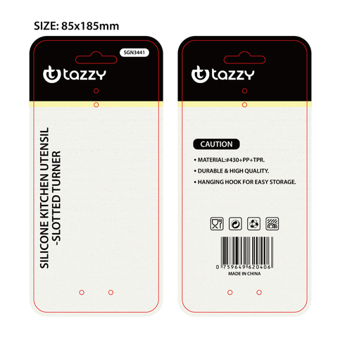 Grey Silicone Slotted Turner