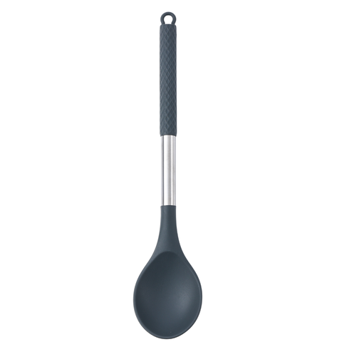 Grey Silicone Solid Spoon