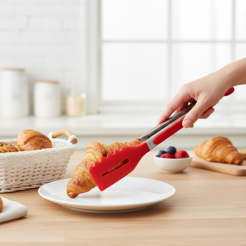 9" Silicon Serving Tong