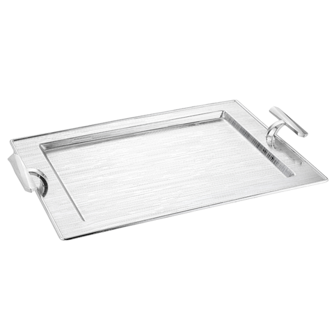 Stainless Steel Silver Tray With Handles