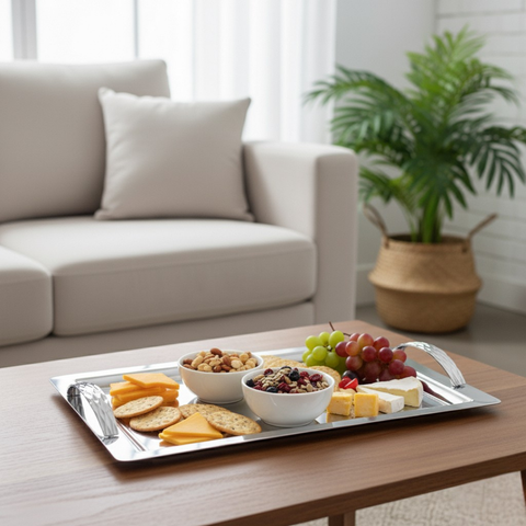 Stainless Steel Tray With Handles