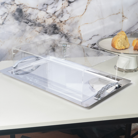 Stainless Steel Tray With Acrylic Cover