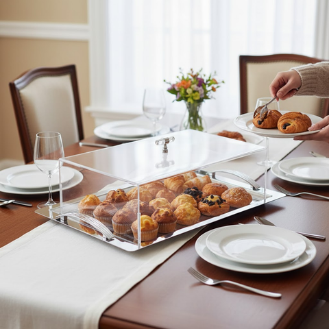 Stainless Steel Tray With Acrylic Cover