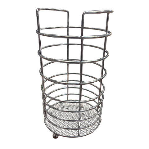Round Chrome Cutlery Holder