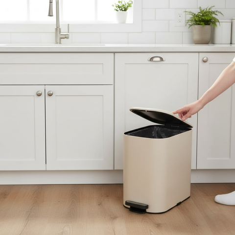 20 Litre Cream Dust Bin