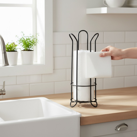 Black Paper Towel Holder