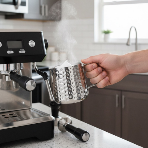 600ml Hammered Stainless Steel Milk Pot