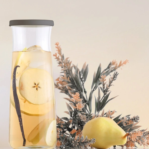 1.2 Litre Glass Bottle With Grey Silicone Lid