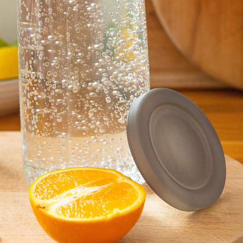 1.2 Litre Glass Bottle With Grey Silicone Lid