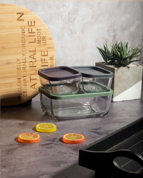 3 Piece Food Container Set