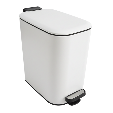 6 Litre White Dust Bin