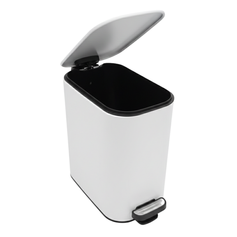 6 Litre White Dust Bin
