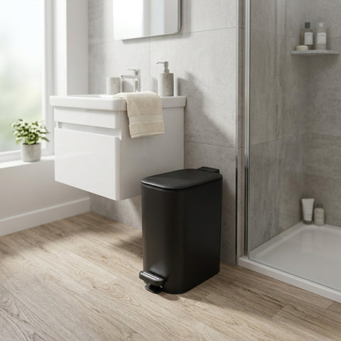 6 Litre Black Dust Bin