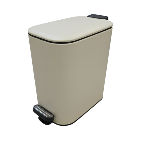 6 Litre Cream Dust Bin