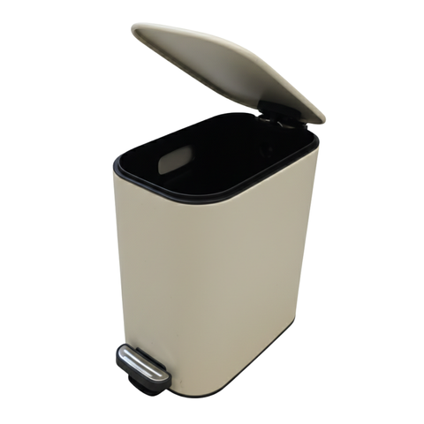 6 Litre Cream Dust Bin