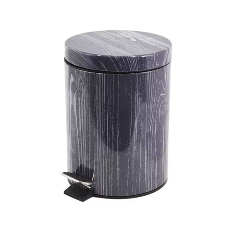 5 Litre Grey Marble Look Dust Bin