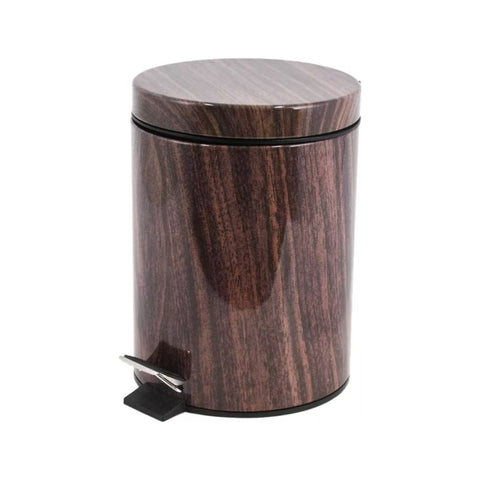 5 Litre Brown Marble Look Dust Bin