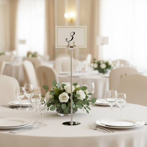 40cm Stainless Steel Table Number Stand
