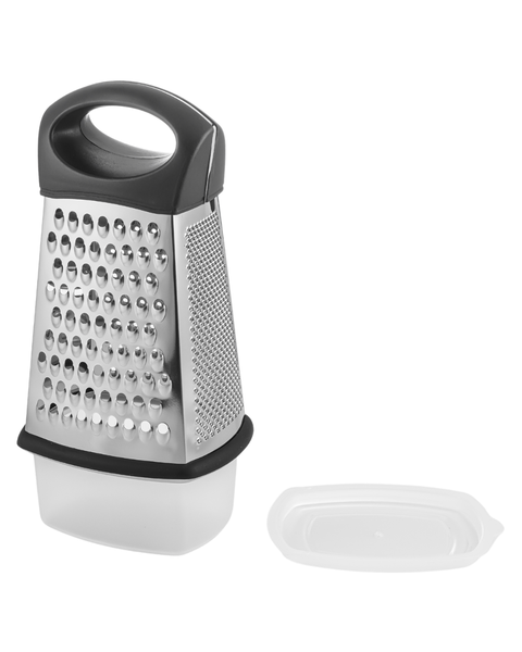 4-Side Stainless Steel Grater With Bowl