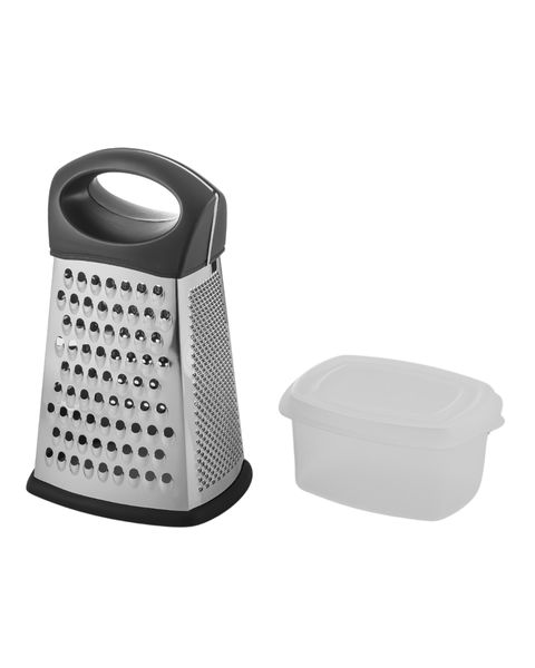 4-Side Stainless Steel Grater With Bowl