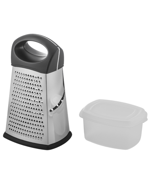 4-Side Stainless Steel Grater With Bowl