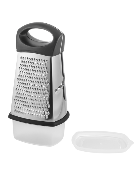 4-Side Stainless Steel Grater With Bowl