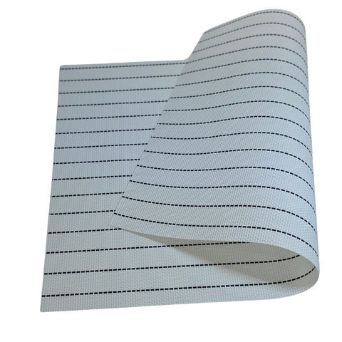 1 Piece White Pvc Woven Placemat