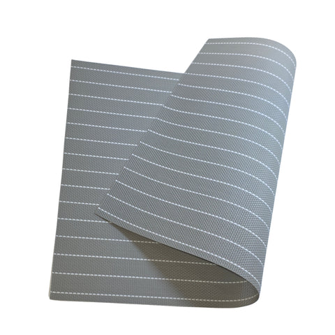 1 Piece Grey Pvc Woven Placemat