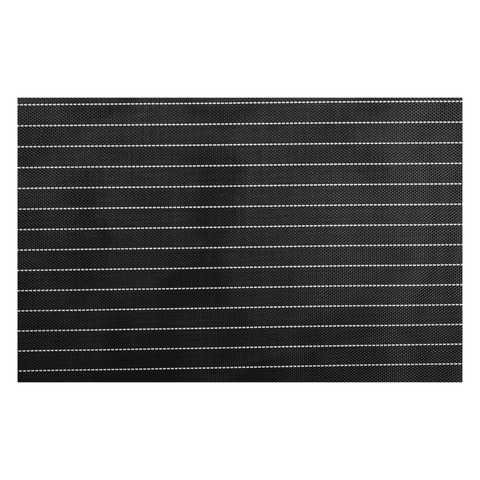 1 Piece Black Pvc Woven Placemat