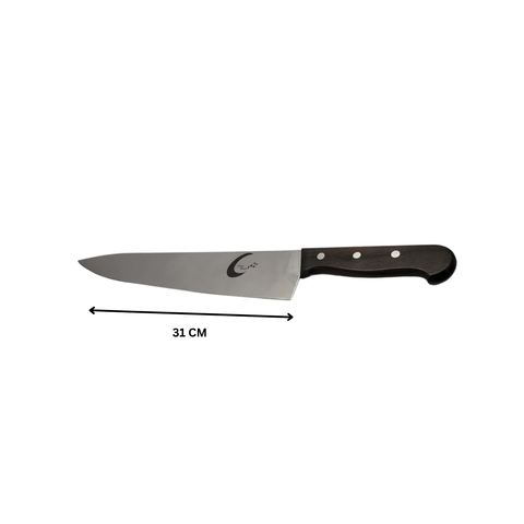 11 Inch Stainless Steel Chef Knife With Wooden Handle