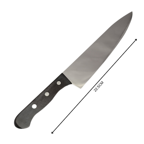 9" Chef Knife With Wooden Handle 