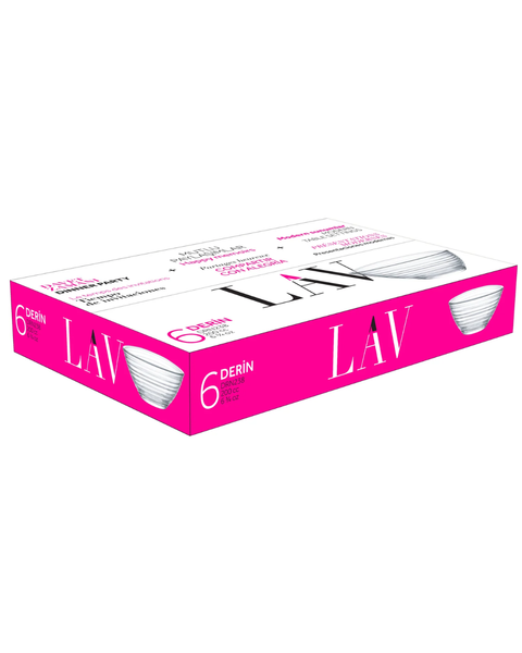 6 Piece 200ml Derin Ice Cream Bowl