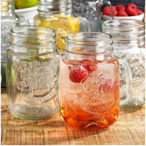 36 Piece 500ml glass mason jar