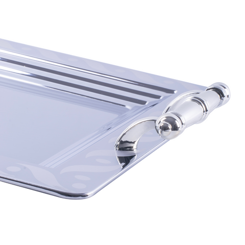 Rectangular tray with handle