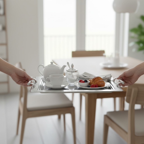 Rectangular Tray With Handle