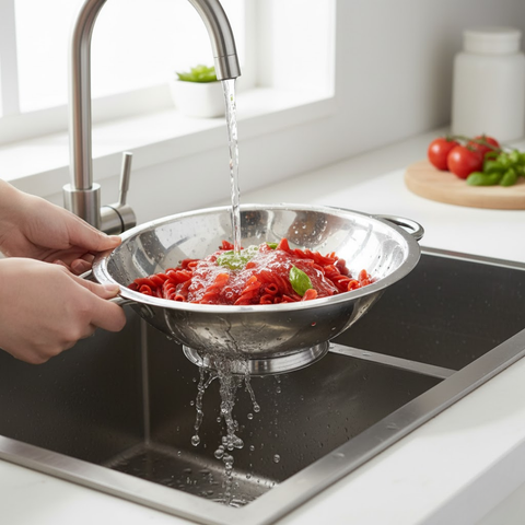 5 Quarter Shallow Stainless Steel Colander