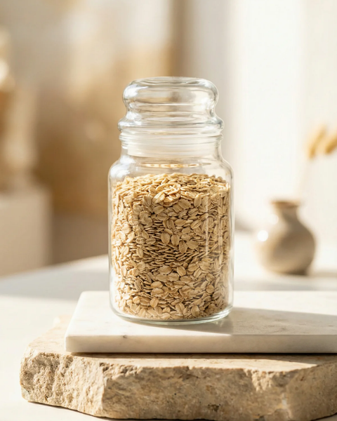 24 Piece 890ml White Glass Jar