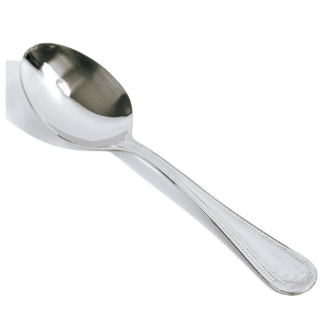 12 Piece Bead 18-10 Stainless Steel Table Spoon