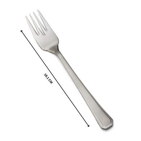 12 Piece Grecian 18-10 Stainless Steel Fish Forks